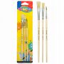 Pędzle Colorino Kids Naturalne, 3szt - 3